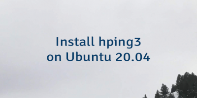 Install hping3 on Ubuntu 20.04