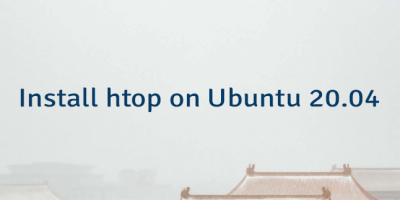 Install htop on Ubuntu 20.04