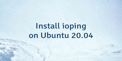Install ioping on Ubuntu 20.04