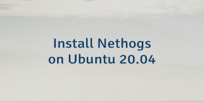 Install Nethogs on Ubuntu 20.04