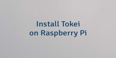 Install Tokei on Raspberry Pi