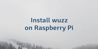 Install wuzz on Raspberry Pi