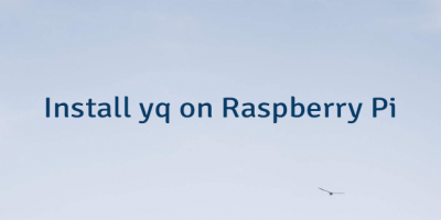 Install yq on Raspberry Pi