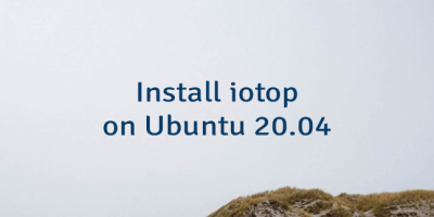 Install iotop on Ubuntu 20.04