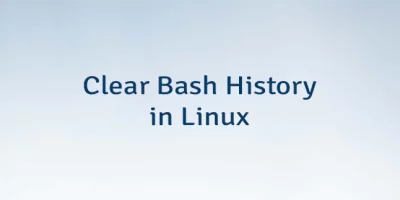 Clear Bash History in Linux