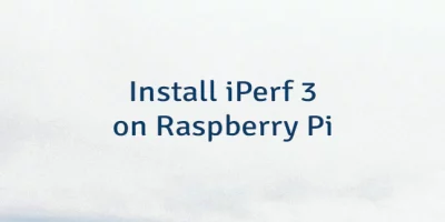 Install iPerf 3 on Raspberry Pi