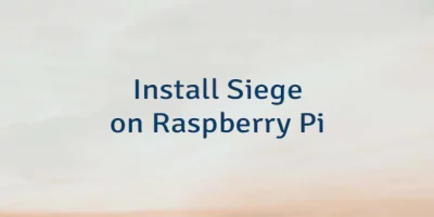 Install Siege on Raspberry Pi