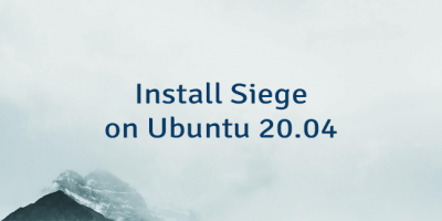 Install Siege on Ubuntu 20.04