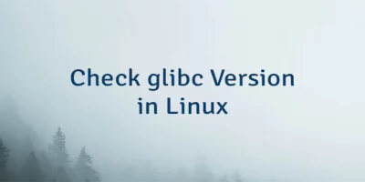 Check glibc Version in Linux