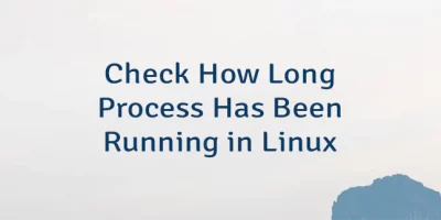 Check How Long Process Has Been Running in Linux
