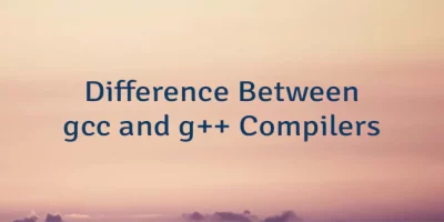 Difference Between gcc and g++ Compilers