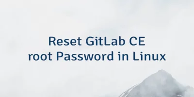 Reset GitLab CE root Password in Linux