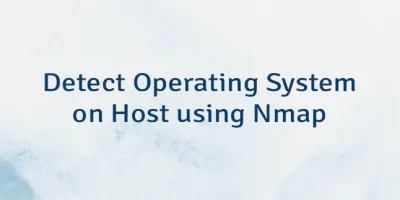 Detect Operating System on Host using Nmap