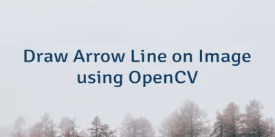 Draw Arrow Line on Image using OpenCV