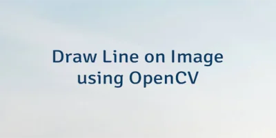 Draw Line on Image using OpenCV