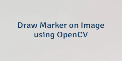Draw Marker on Image using OpenCV