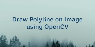 Draw Polyline on Image using OpenCV