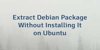 Extract Debian Package Without Installing It on Ubuntu