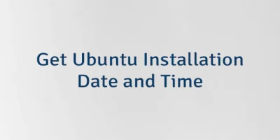 Get Ubuntu Installation Date and Time