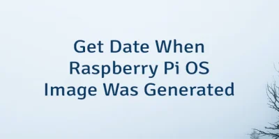 Get Date When Raspberry Pi OS Image Was Generated