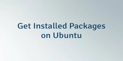 Get Installed Packages on Ubuntu