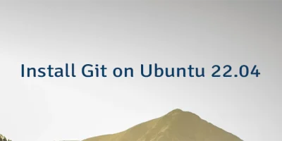 Install Git on Ubuntu 22.04