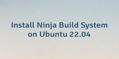 Install Ninja Build System on Ubuntu 22.04