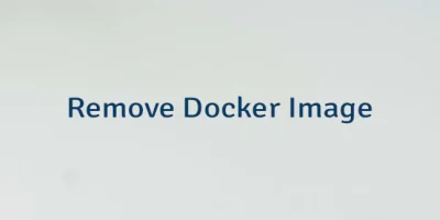 Remove Docker Image