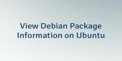 View Debian Package Information on Ubuntu