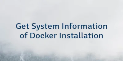 Get System Information of Docker Installation