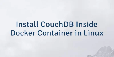 Install CouchDB Inside Docker Container in Linux