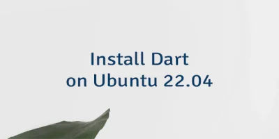 Install Dart on Ubuntu 22.04