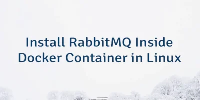 Install RabbitMQ Inside Docker Container in Linux