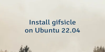 Install gifsicle on Ubuntu 22.04