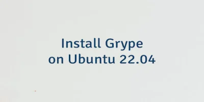 Install Grype on Ubuntu 22.04