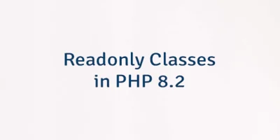 Readonly Classes in PHP 8.2