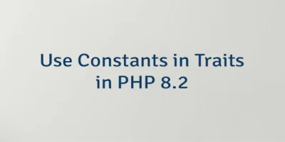 Use Constants in Traits in PHP 8.2