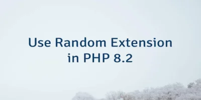 Use Random Extension in PHP 8.2