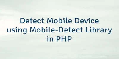 Detect Mobile Device using Mobile-Detect Library in PHP