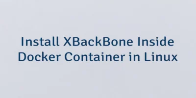 Install XBackBone Inside Docker Container in Linux