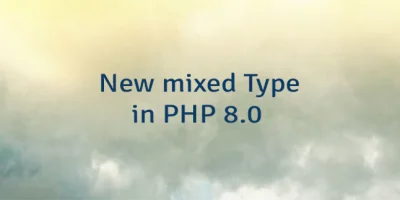 New mixed Type in PHP 8.0