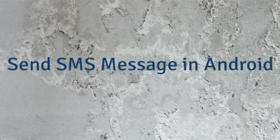 Send SMS Message in Android