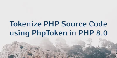 Tokenize PHP Source Code using PhpToken in PHP 8.0