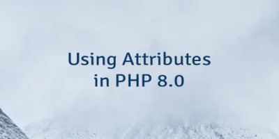 Using Attributes in PHP 8.0