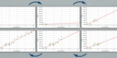 Animate Line Fitting of Simple Linear Regression using Matplotlib