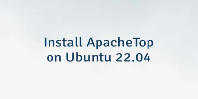 Install ApacheTop on Ubuntu 22.04