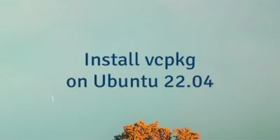 Install vcpkg on Ubuntu 22.04