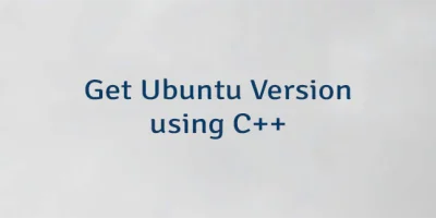 Get Ubuntu Version using C++