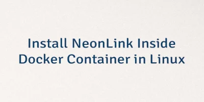 Install NeonLink Inside Docker Container in Linux