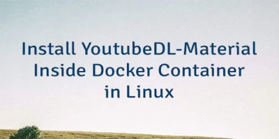 Install YoutubeDL-Material Inside Docker Container in Linux